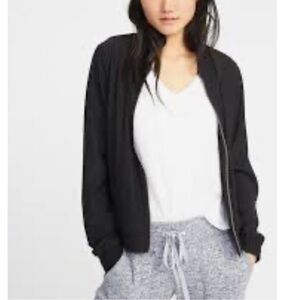 Old Navy Active black bomber lightweight jacket large